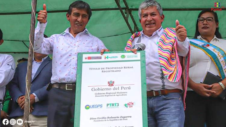 HUÁNUCO CELEBRA SU 485° ANIVERSARIO CON LA ENTREGA DE 1,588 TÍTULOS DE PROPIEDAD RURAL A AGRICULTORES