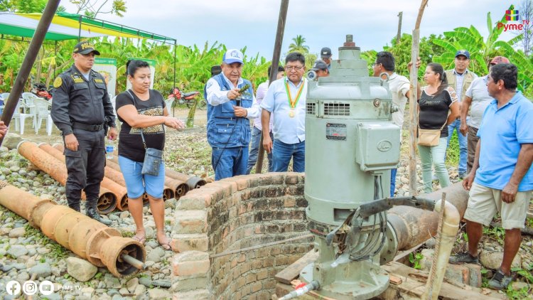 GOBIERNO REGIONAL DONA BOMBA DE AGUA PARA RIEGO DE HECTÁREAS DE FRUTALES AFECTADOS POR LA SEQUÍA